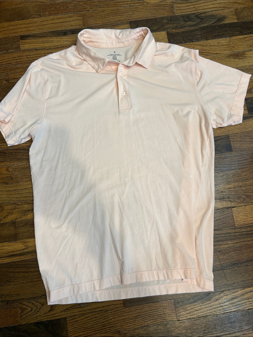 Fabletics Men's Light Pink Polo Shirt